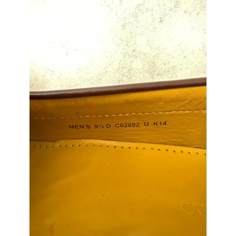 Cole Haan Burgundy Leather Tassel Loafer Men's Dress Shoes Size 9.5 D